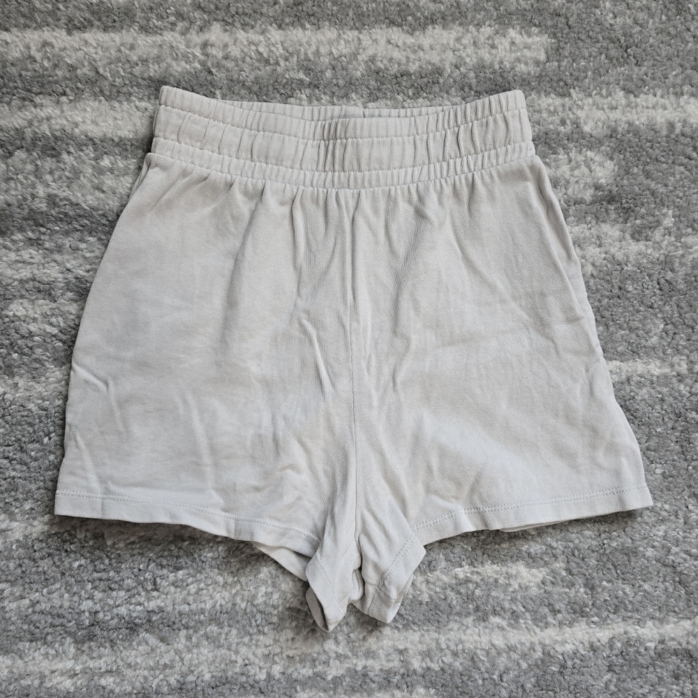 Zara High Waist Women's Shorts in Light Gray